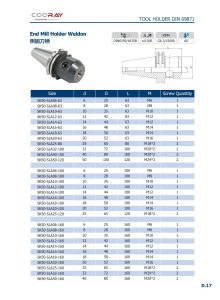 Cooray СИСТЕМА ИНСТРУМЕНТОВ HSK - AEFT · DIN 69893 (ISO 12164) HSK