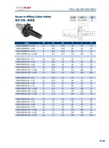 Cooray СИСТЕМА ИНСТРУМЕНТОВ HSK - AEFT · DIN 69893 (ISO 12164) HSK