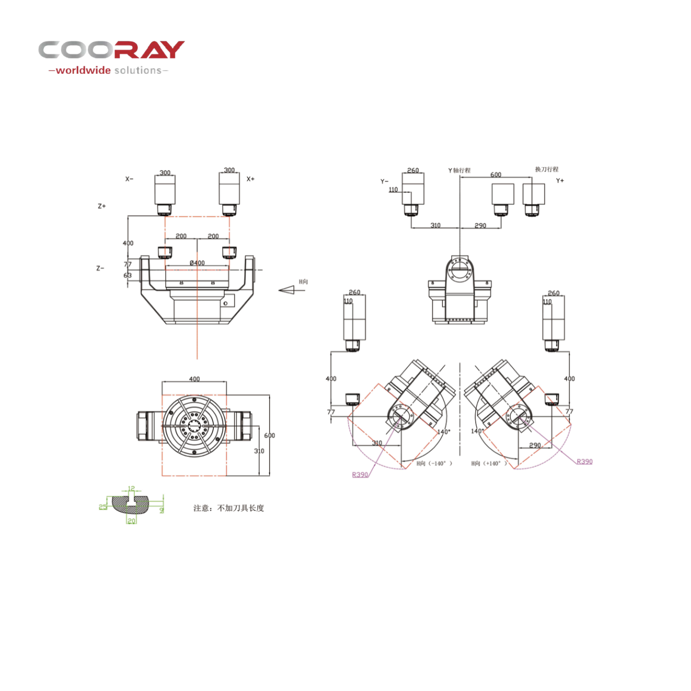 COORAY CR-5MC TG400 пятиосевой обрабатывающий центр с ЧПУ