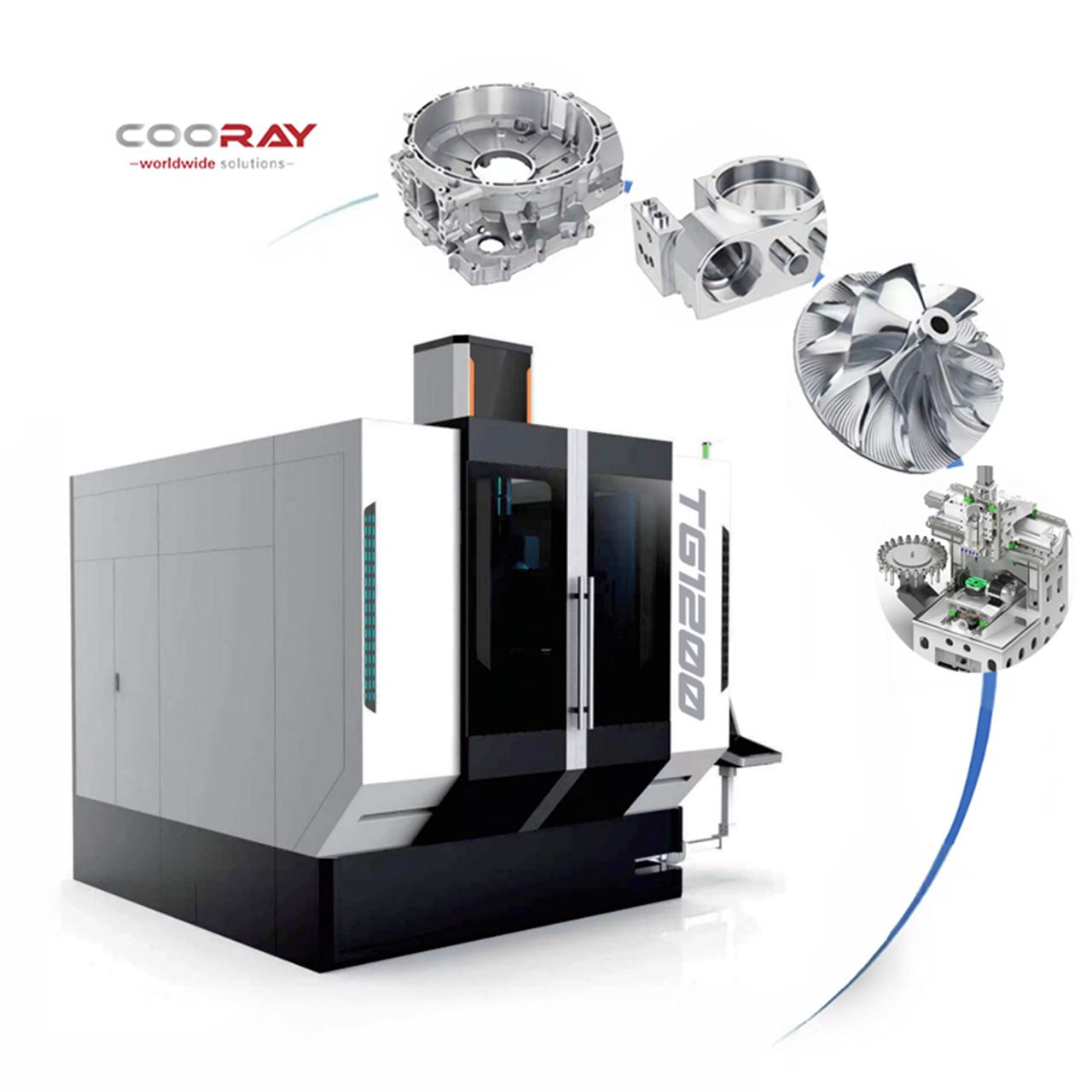 COORAY представляет 5-осевой ЧПУ обрабатывающий центр CR-5MC TG1200, лидируя в точной обработке класса 3 тонны в России.