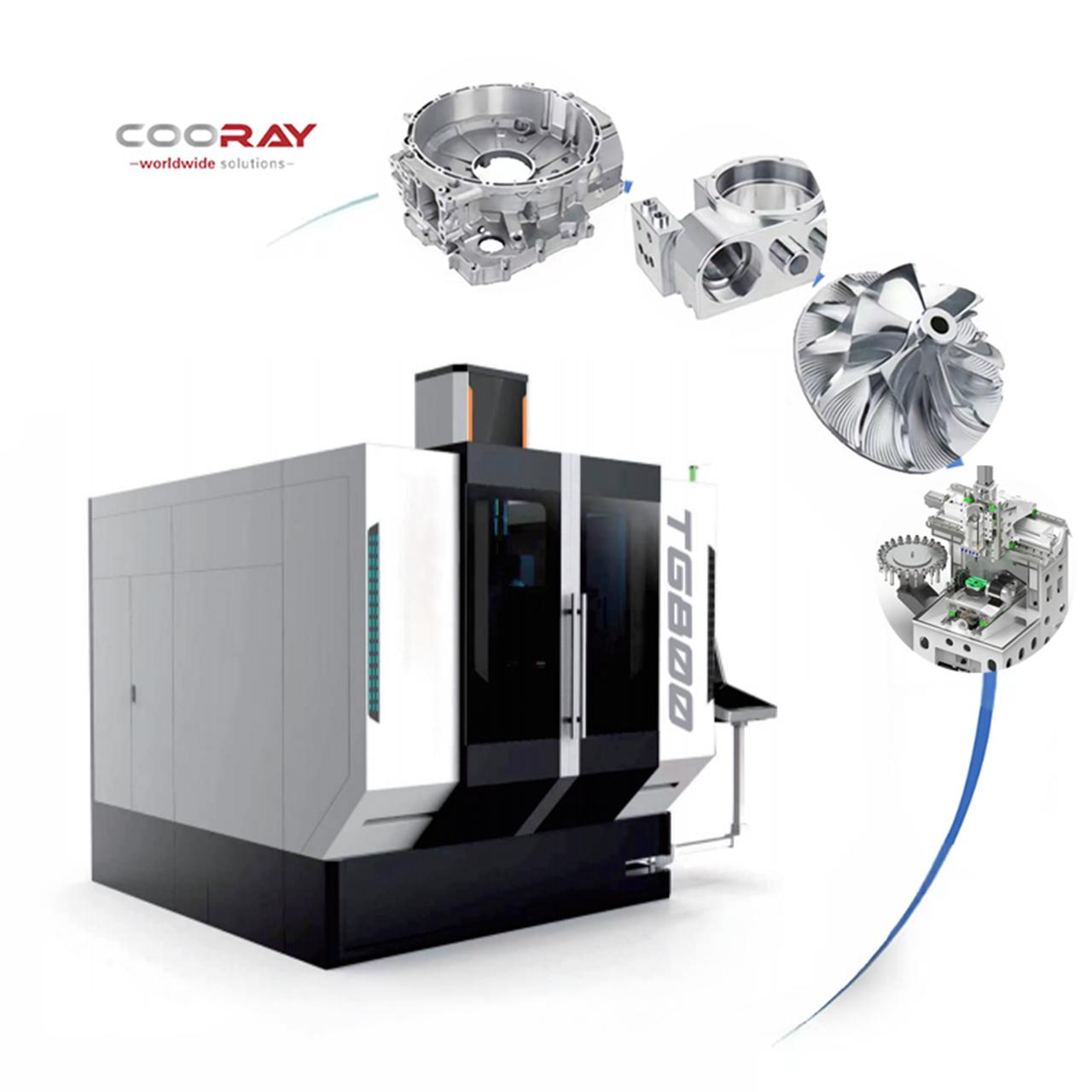 COORAY представляет 5-осевой ЧПУ обрабатывающий центр CR-5MC TG800, создавая новый эталон тяжелой точной обработки в России.