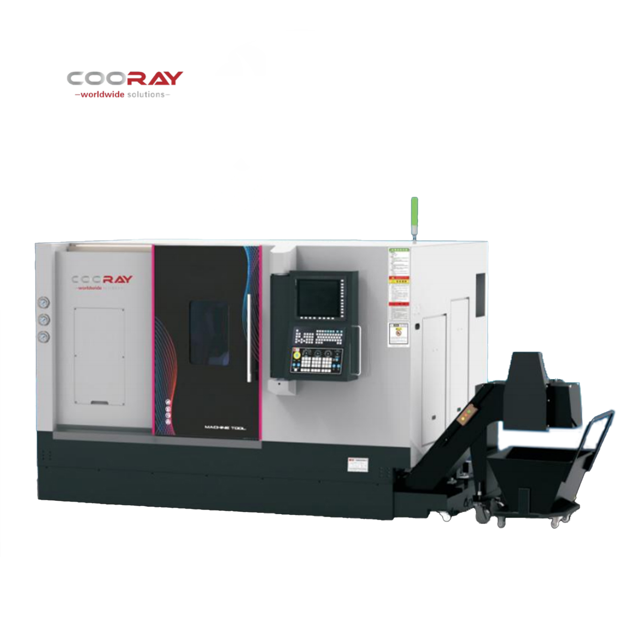Куоруй Машиностроение: новая токарно-фрезерная машина COORAY CRDT200-LR с двойным шпинделем — двойной прорыв в точности и эффективности