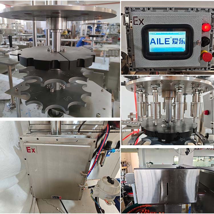 Высокоскоростная машина для насадки на аэрозольные баллончики