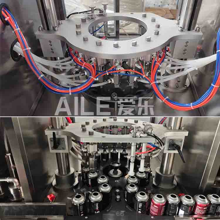 Высокоскоростная 12-головая аэрозольная розливная машина