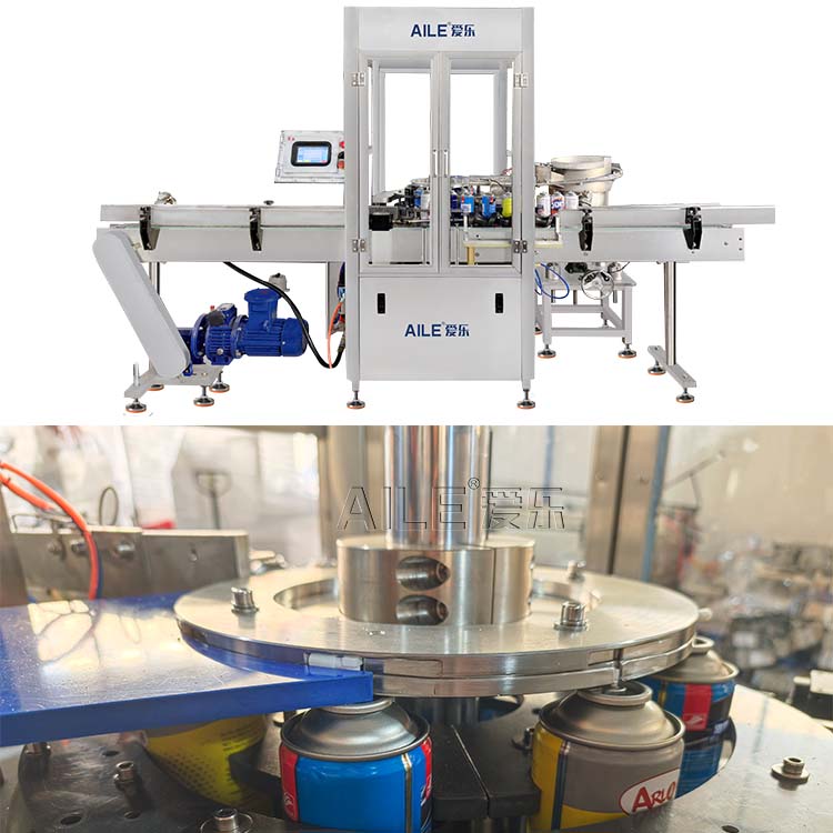 Высокоскоростная машина для насадки на аэрозольные баллончики