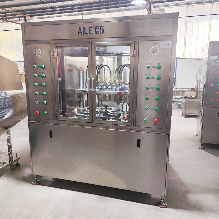 Высокоскоростная 10-головочная машина для заправки аэрозольных газов