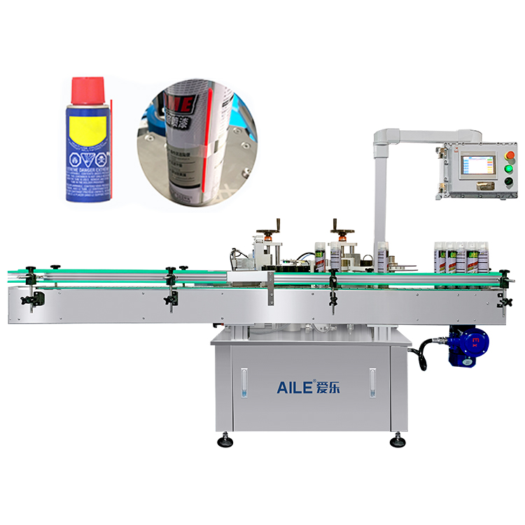 Автоматическая интеллектуальная машина для склеивания красных тюбиков аэрозольной смазки