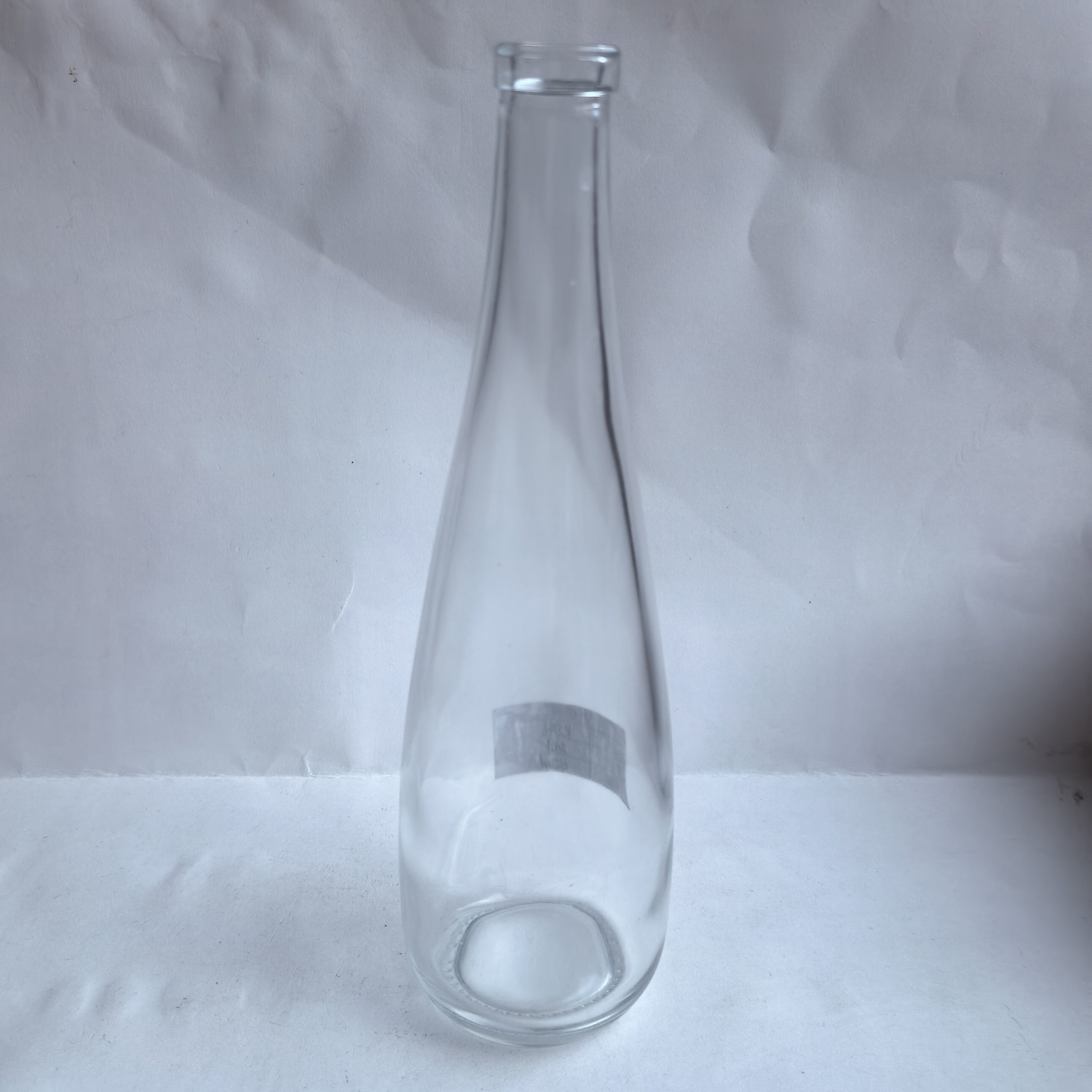 500 мл стеклянная бутылка для вина с плоским горлышком в форме капли