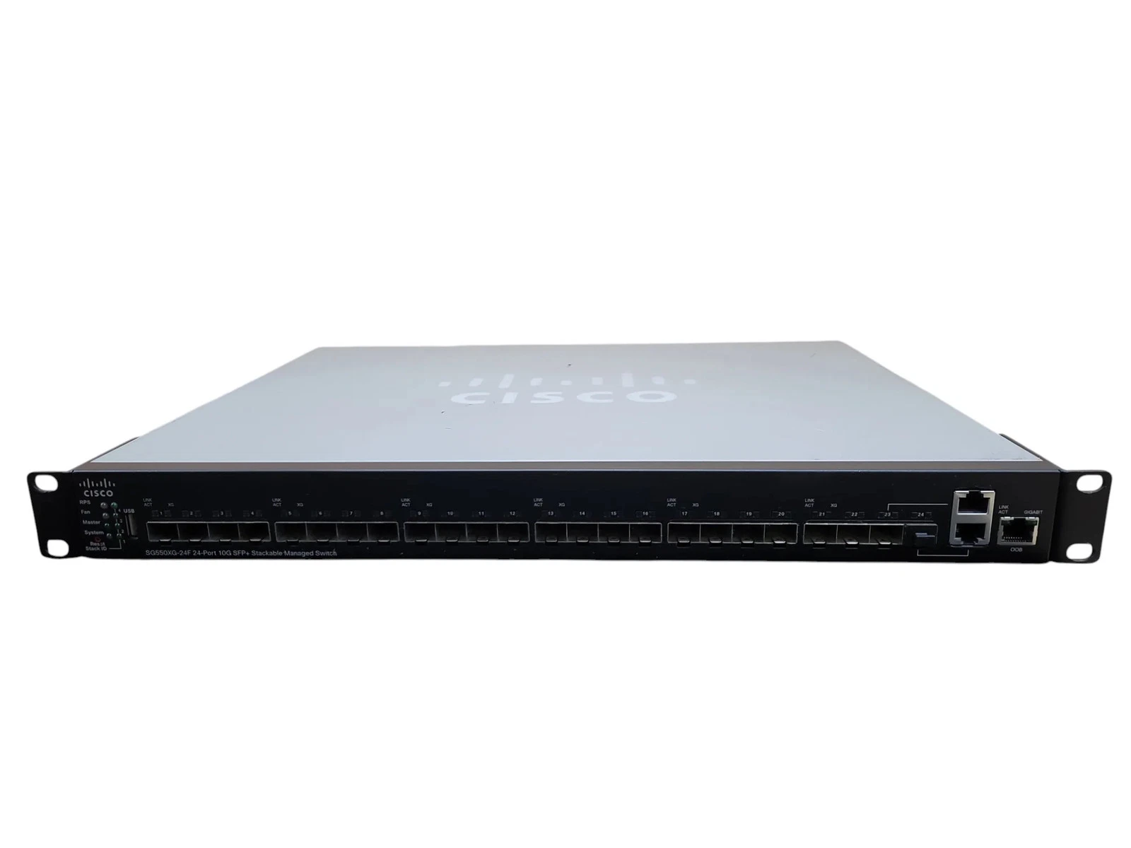 Управляемый стекируемый коммутатор Cisco SG550XG-24F-K9 с 24 портами 10G SFP+