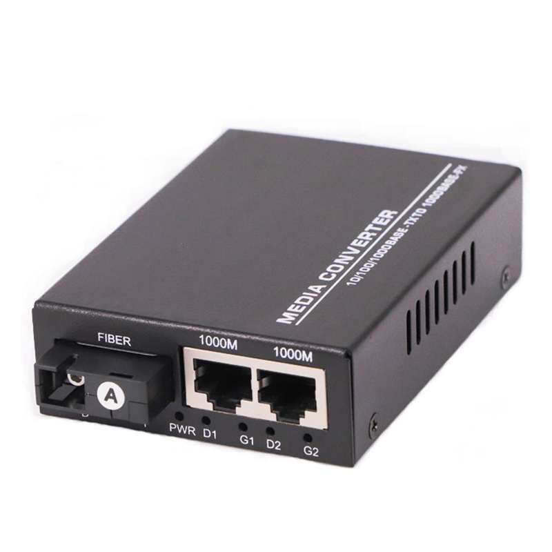 Оптический преобразователь 1xSFP+2xRJ45