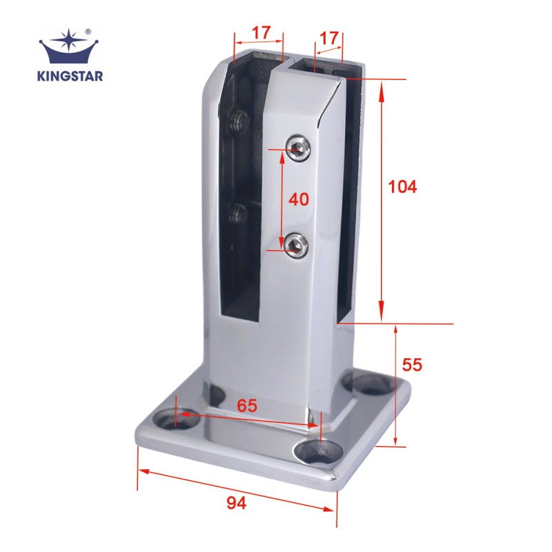 Зажим для стеклянной двери-KRP-035