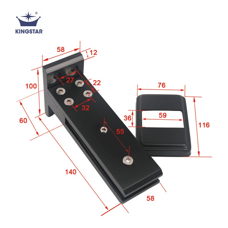 Зажим для стеклянной двери-KRP-036