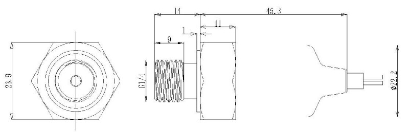 Встроенный датчик температуры и давления VLF-502 (2)
