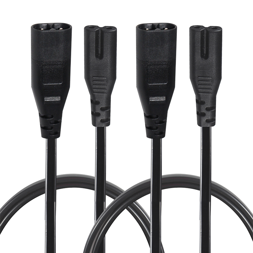 Штекерная розетка «папа-мама» 6 футов 1,8 м IEC 60320 C8 Plug to C7 Extension Power