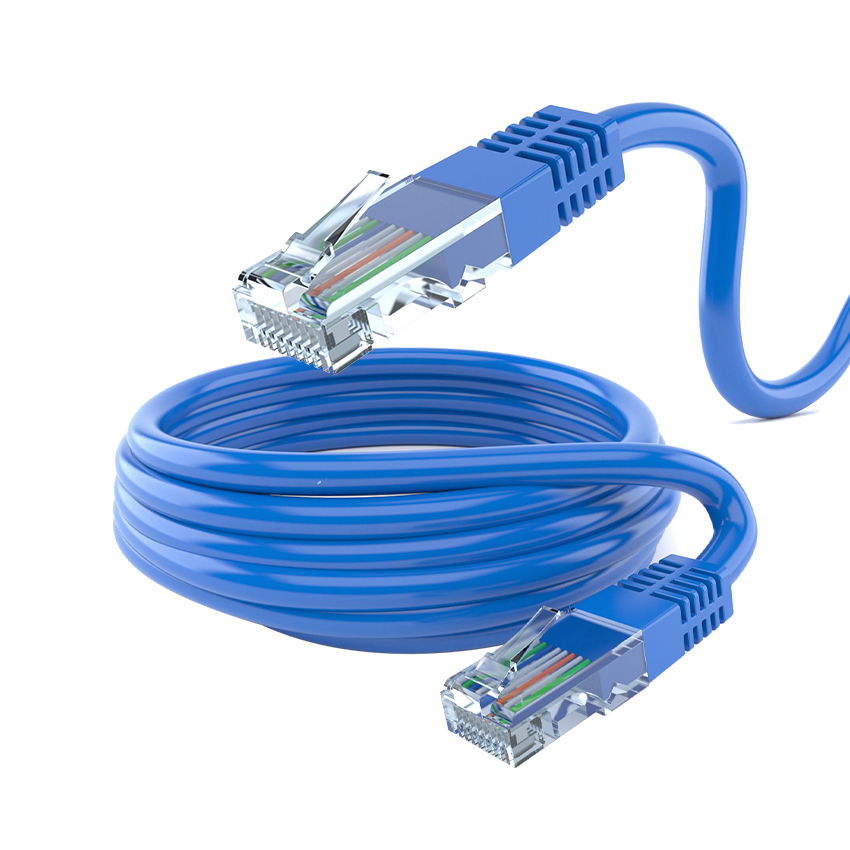 иний Rj45 23AWG Ethernet-сеть Интернет-компьютер CAT6 Патч-кабель Lan