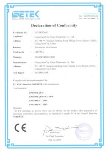 CE certificate