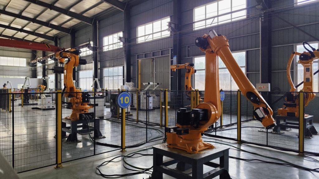 the end handling unit of the packaging production line