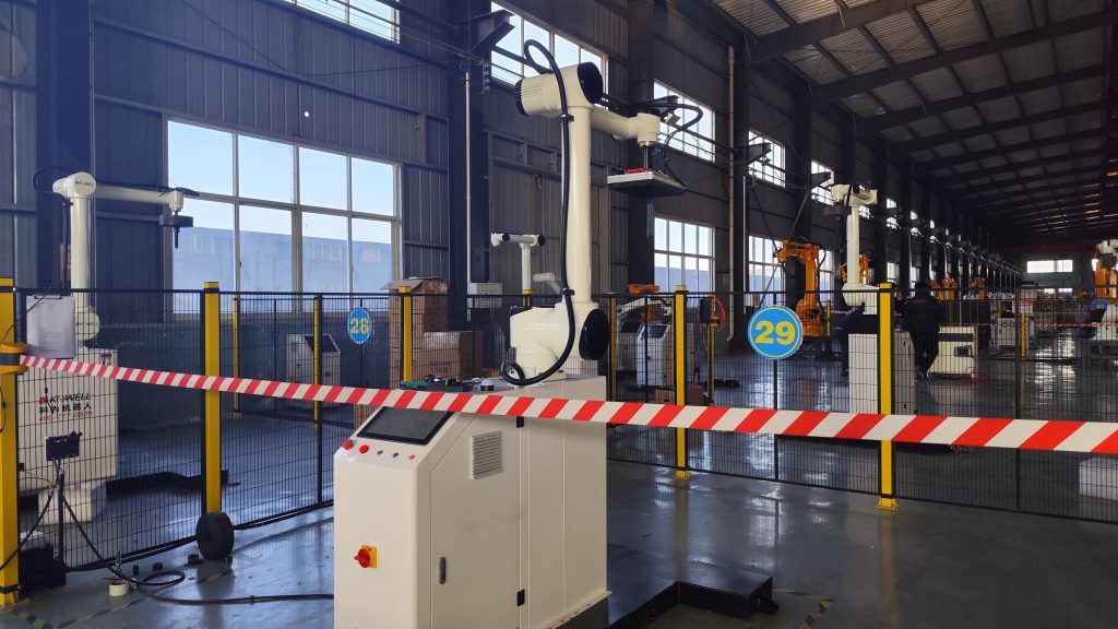 estación de trabajo móvil de paletización para almacenamiento logístico