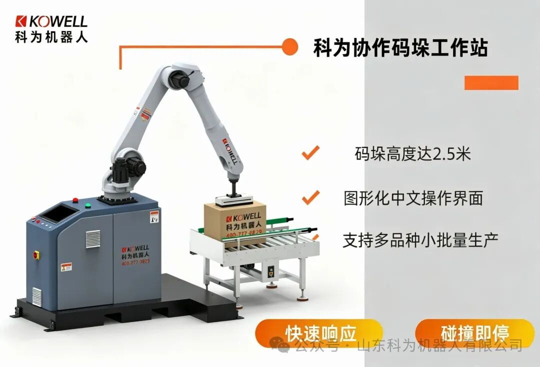 Robot Colaborativo de Paletizado | Soluciones Flexibles de Automatización de Kewei Robotics