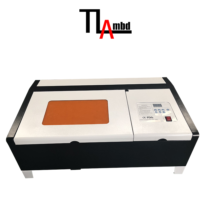 Лазерный гравировально-резный станок CO2-3020 оранжево-белый