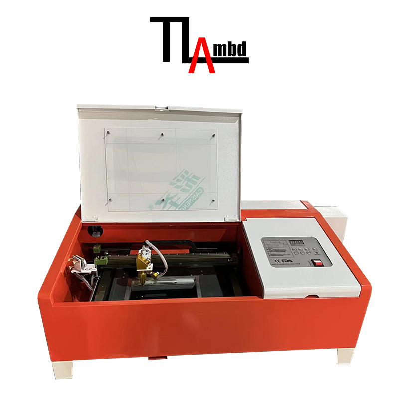 Лазерный гравировально-резный станок CO2-3020 оранжево-белый