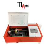 Лазерный гравировально-резный станок CO2-3020 оранжево-белый -