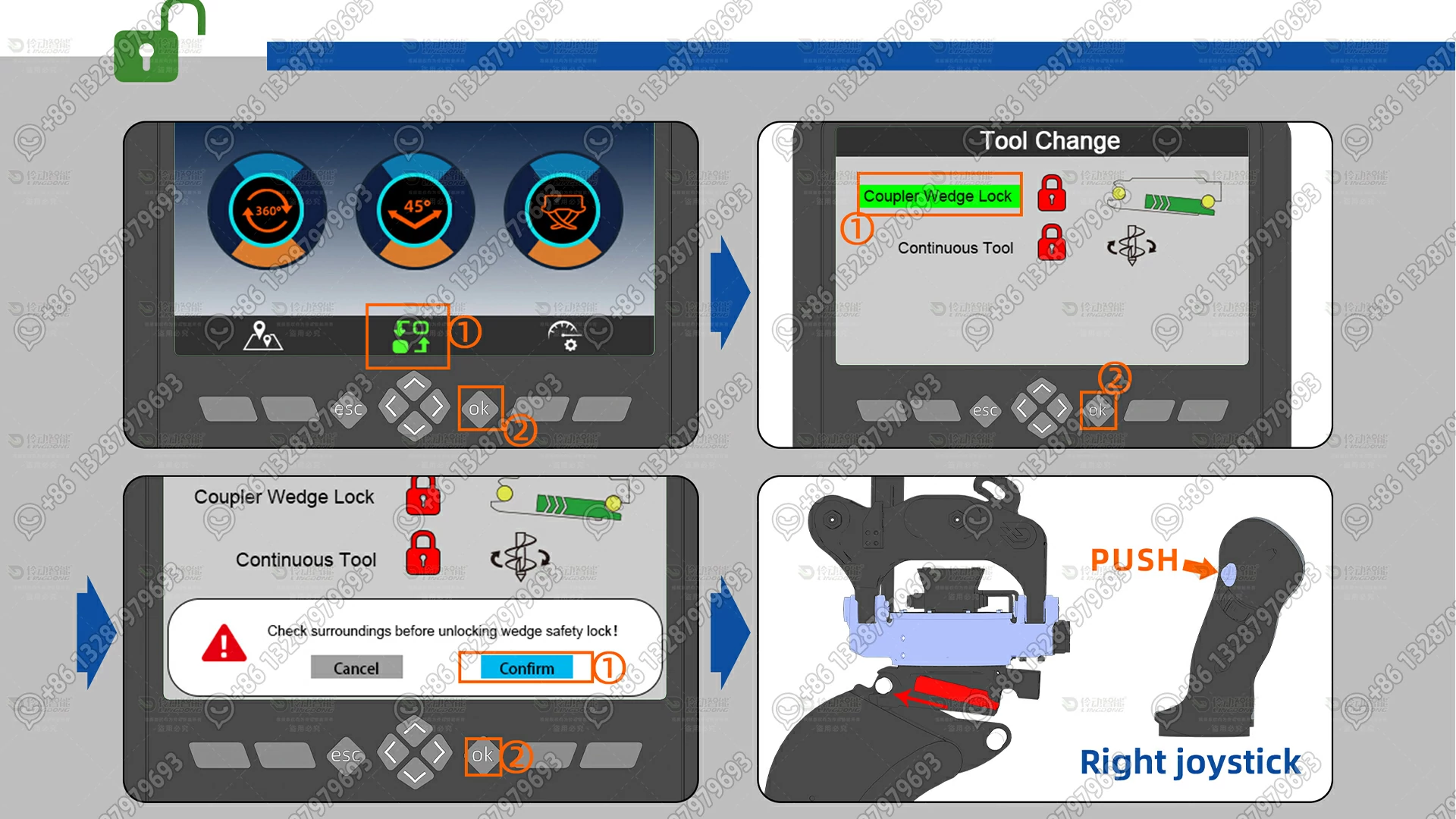 How-to-Change-tiltrotator-tools-on-china-Lingdong-Tiltrotator-for-excavator-attachment-Operation-Guide-1