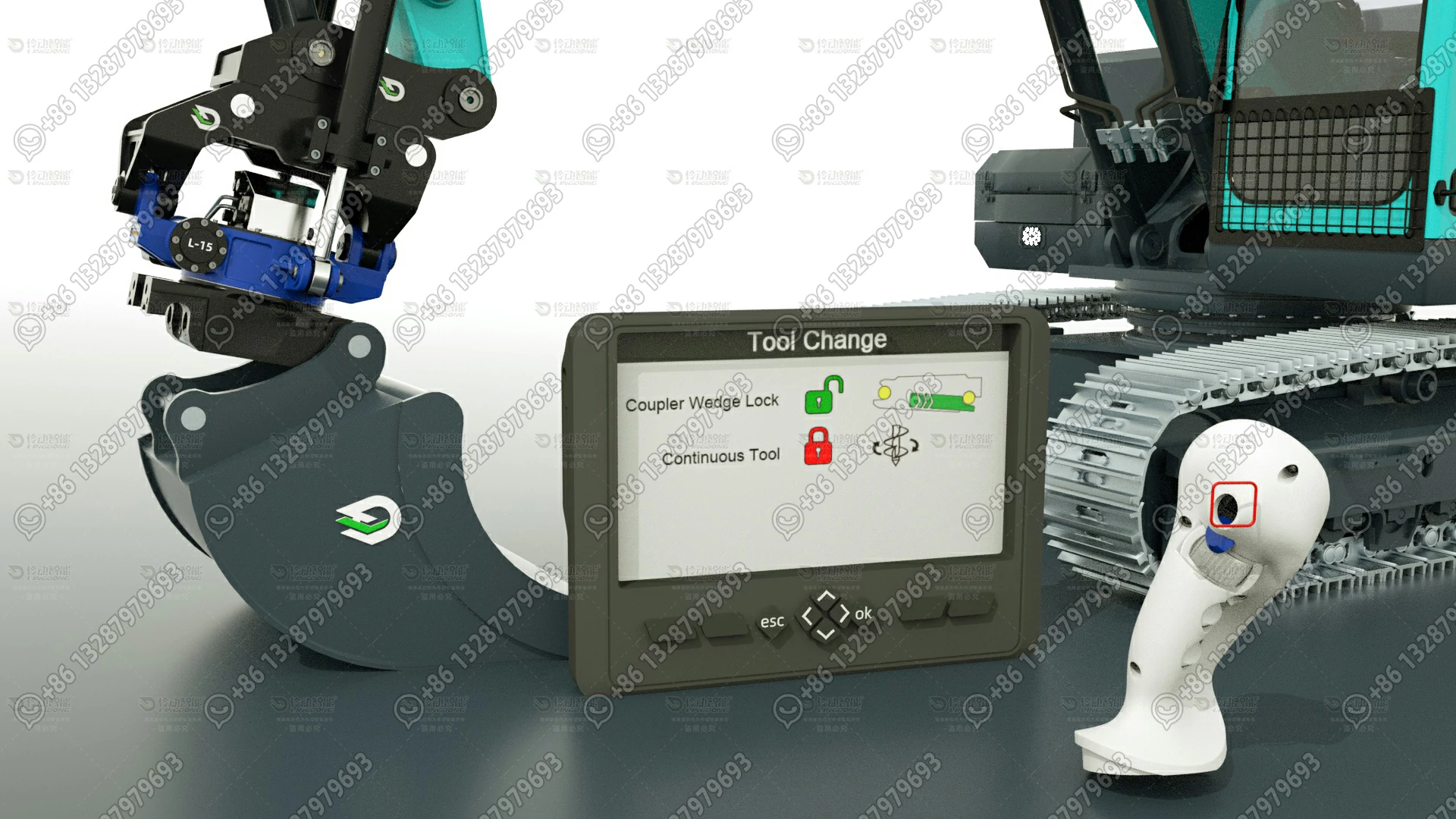 How-to-Change-tiltrotator-tools-on-china-Lingdong-Tiltrotator-for-excavator-attachment