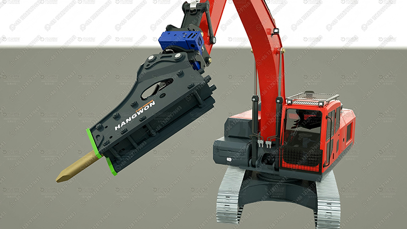 china-lingdong-Rotating-Quick Coupler-for-4-9-ton-excavator-with-breaker-1