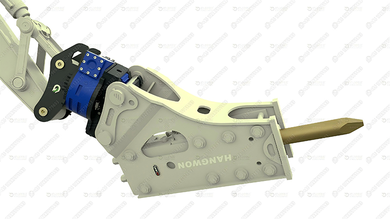 china-lingdong-Rotating-Quick Coupler-for-4-9-ton-excavator-with-breaker-Special-rotation-angle-2