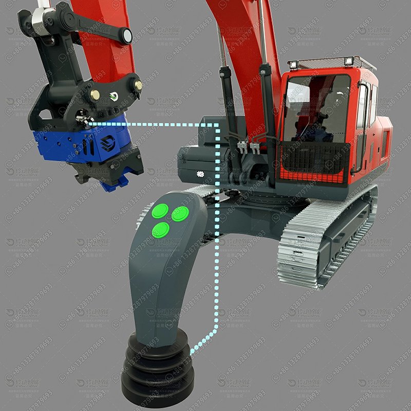 lingdong-rotating-Quick-Coupler-for-4-9ton-excavator