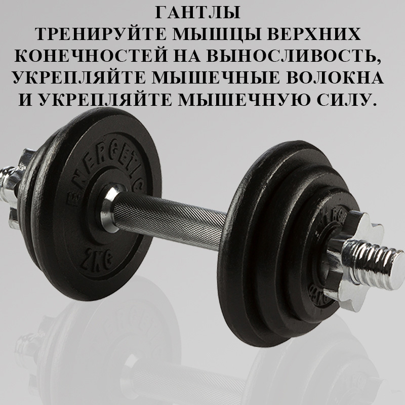 Набор гантелей с порошковой окраской