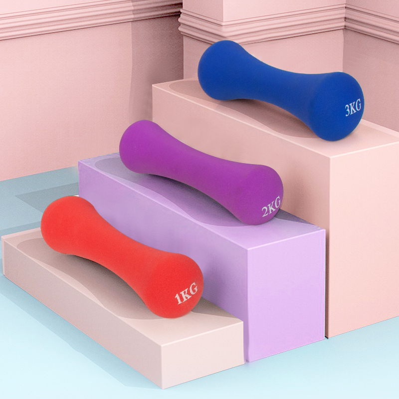 Гантели-косточки с пластиковым покрытием