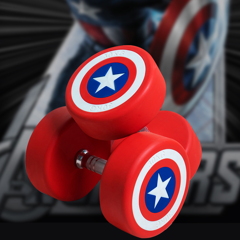 Гантели с покрытием Капитана Америки