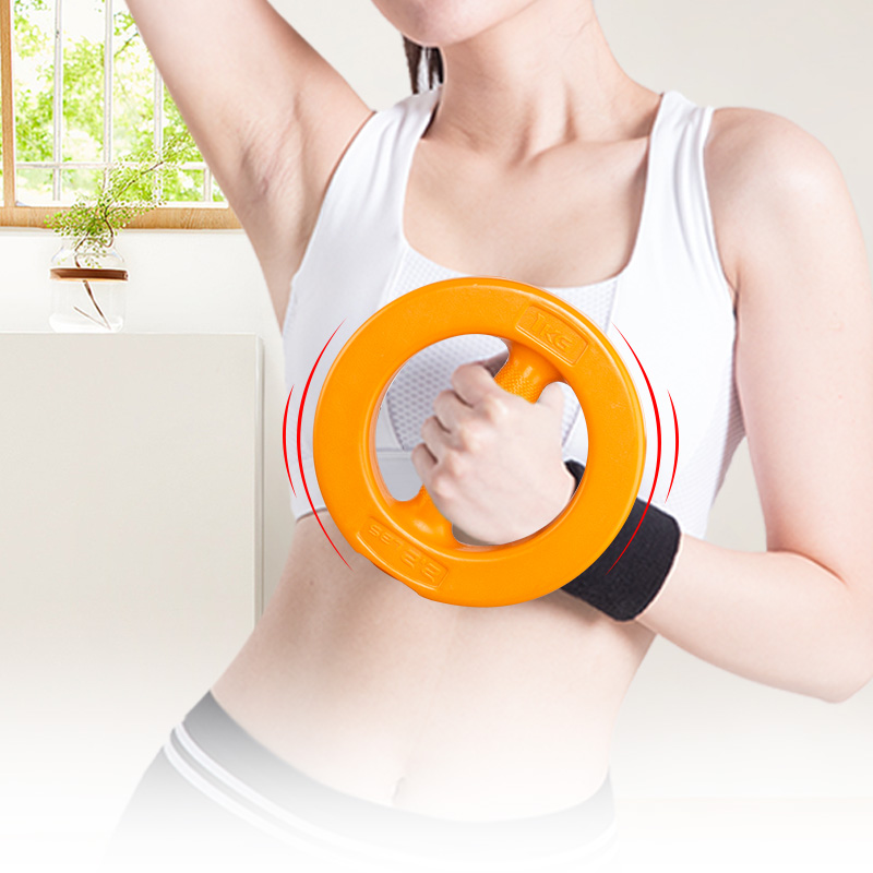 Круглые экологичные цементные гантели