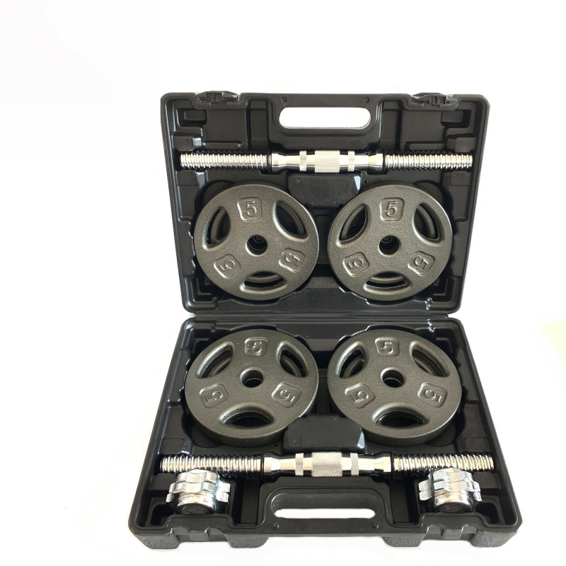 Набор 40-фунтовых окрашенных гантелей