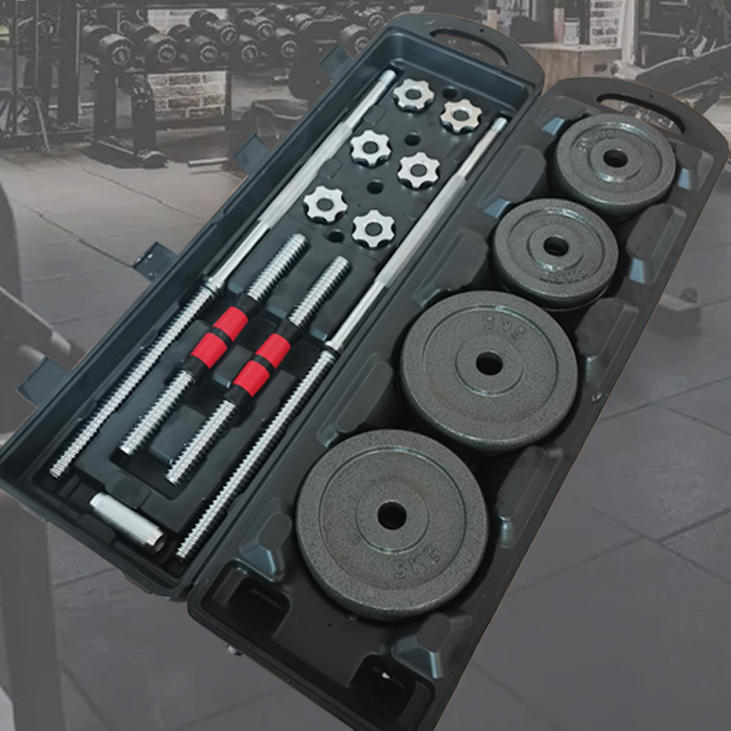 Набор окрашенных гантелей