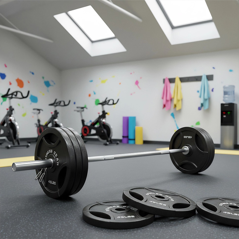 Окрашенные диски для гантелей с тремя отверстиями : точность ковки, исключительное глянцевое, долговечное лакокрасочное покрытие – точный и надежный выбор.