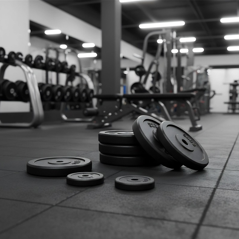 Профессиональные окрашенные чугунные блины для штанги