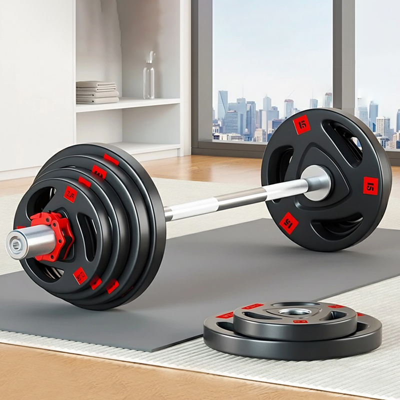 Трехдырочные резиновые блины для штанги