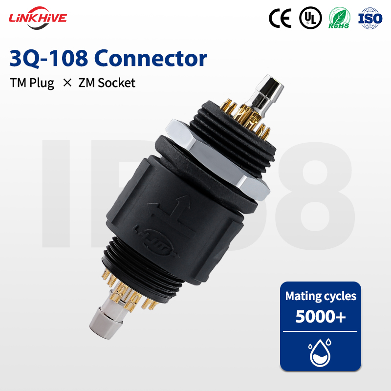 OEM-водонепроницаемый соединитель из PA66, модель ZM16A, 108/208 контактов, розетка для пластиковой панели, круглый разъем IP68, для медицинской сферы