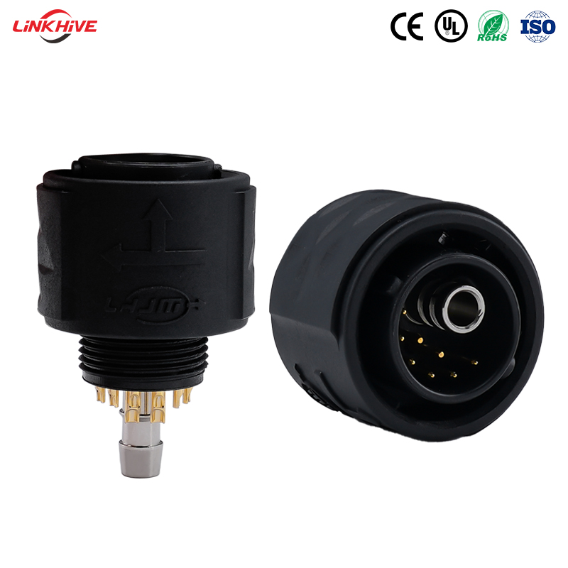 OEM-водонепроницаемый соединитель из PA66, модель ZM16A, 108/208 контактов, розетка для пластиковой панели, круглый разъем IP68, для медицинской сферы
