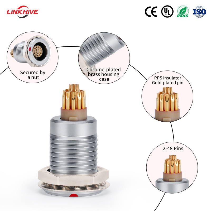 Разрывной круглый разъем серии B, специальная разработка с контактами от 2 до 48, OEM, для промышленного автоматизированного оборудования, передача питания и сигнала