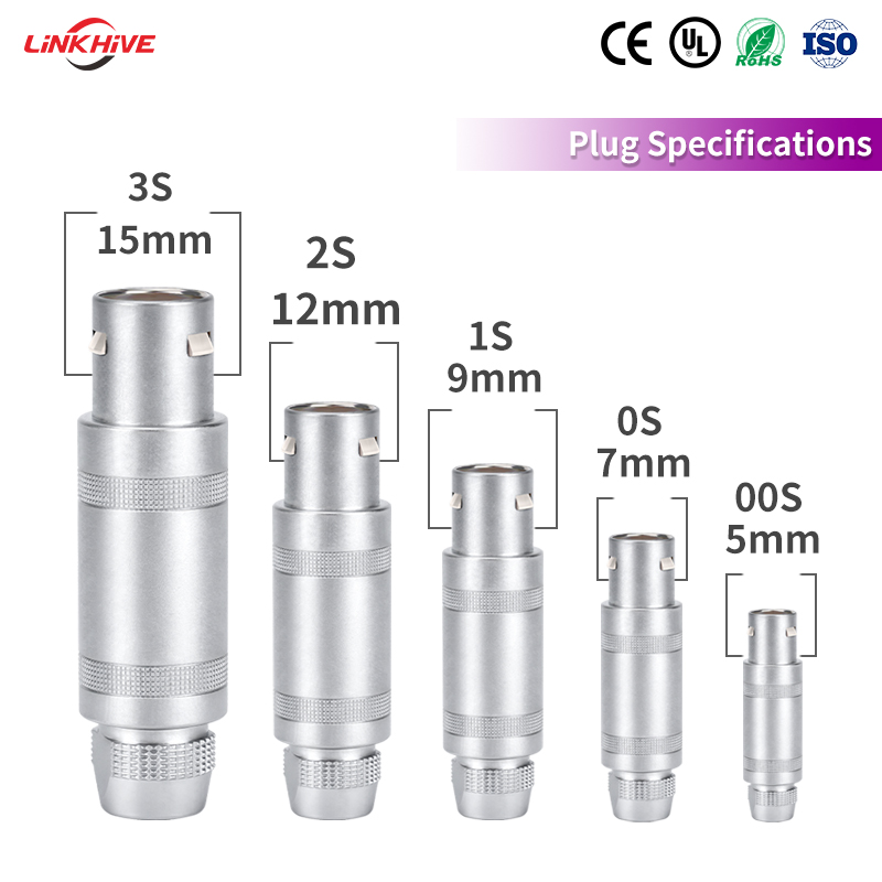 Индивидуальный дизайн, серия S (0S, 1S, 2S, 3S), прямое соединение вилка-розетка, 2–18 контактов, высоковольтные электрические соединители с толкательно-тяговым механизмом, круглые разъемы