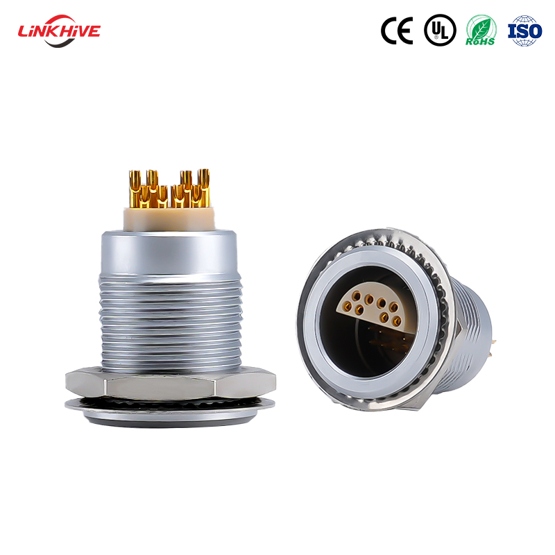 Индивидуальный дизайн, серия S (0S, 1S, 2S, 3S), прямое соединение вилка-розетка, 2–18 контактов, высоковольтные электрические соединители с толкательно-тяговым механизмом, круглые разъемы