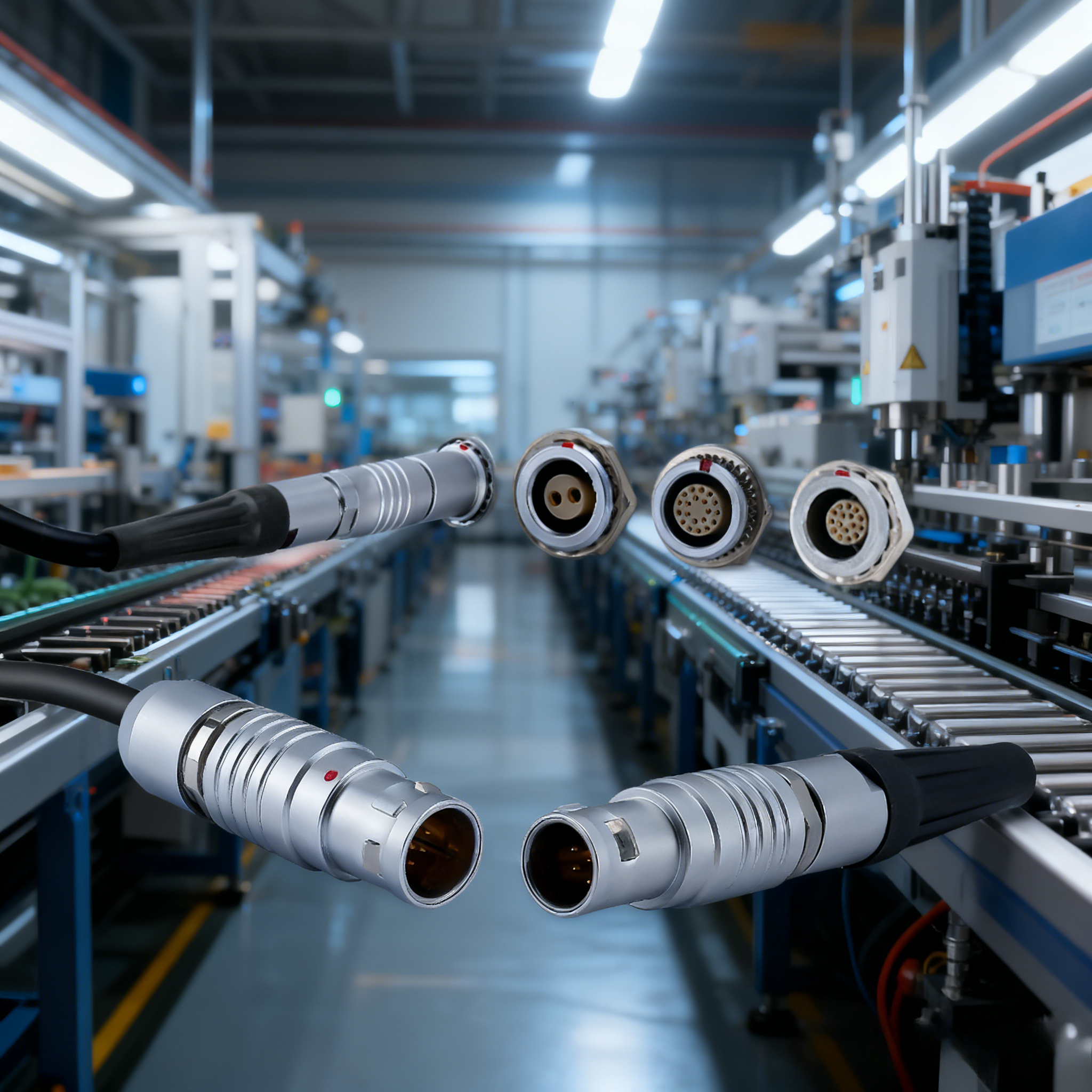 Что происходит, когда промышленное производство встречается с круглыми самоблокирующимися соединителями push-pull?