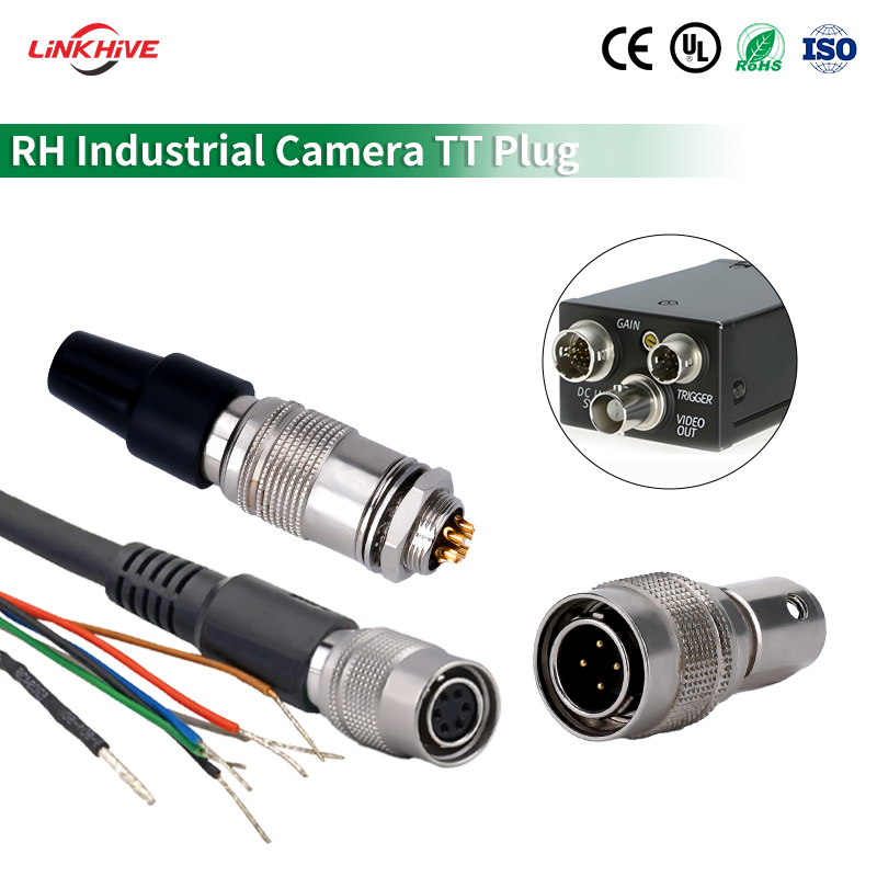 Серия RH Миниатюрные круглые электрические соединители с толкающе-тянущим механизмом блокировки