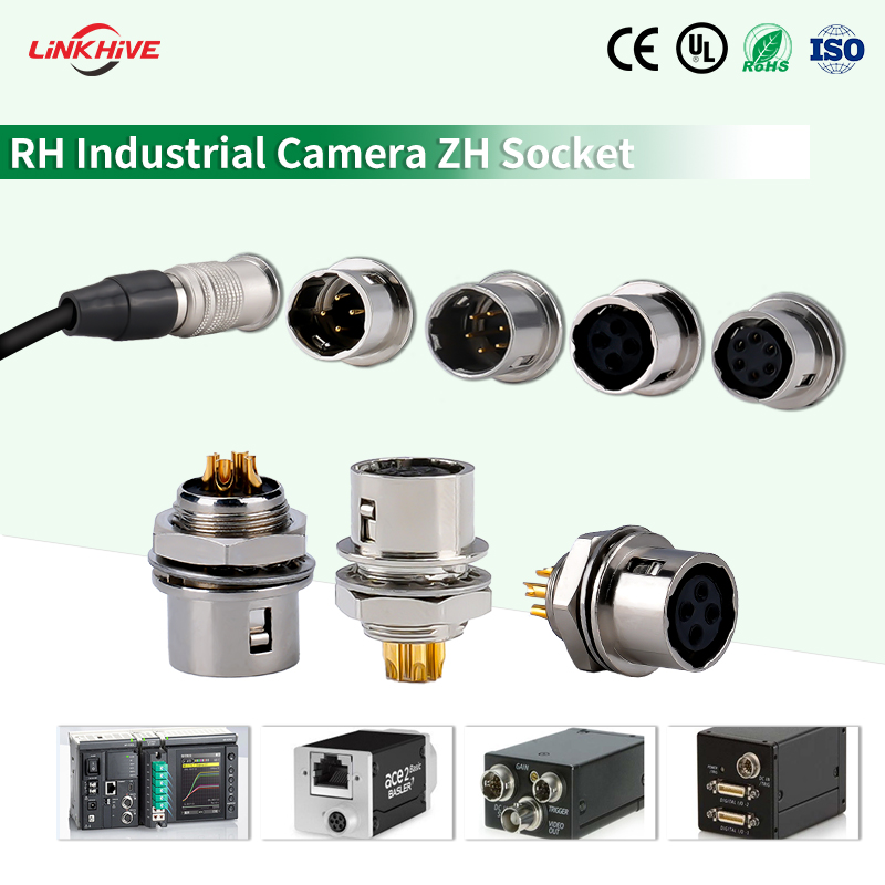 Серия RH Миниатюрные круглые электрические соединители с толкающе-тянущим механизмом блокировки