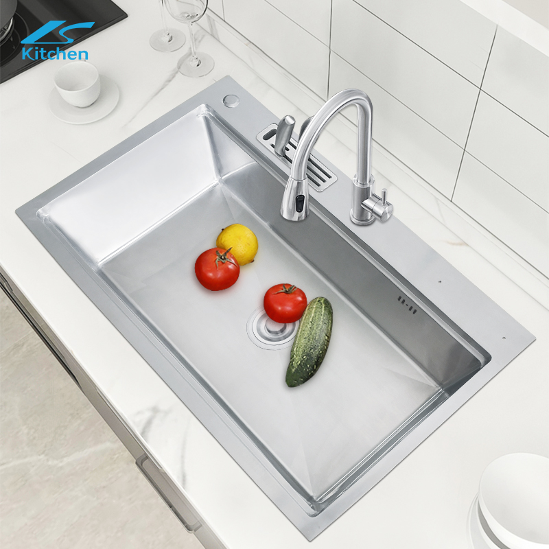 Популярная в России кухонная мойка LS-HM8049-Серебристая мойка из нержавеющей стали с матовым покрытием