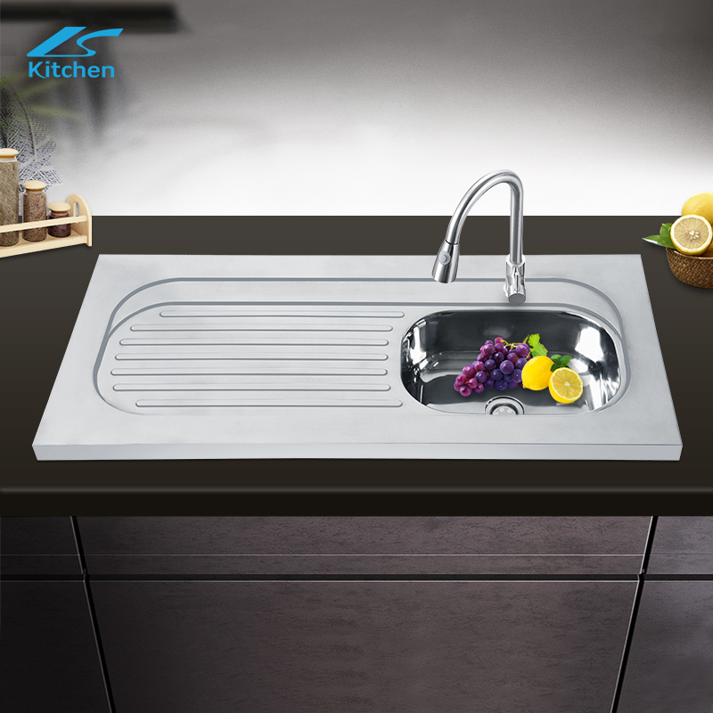 Большая мойка на заказ с полкой для хранения LS-10952, коммерческая бытовая мойка